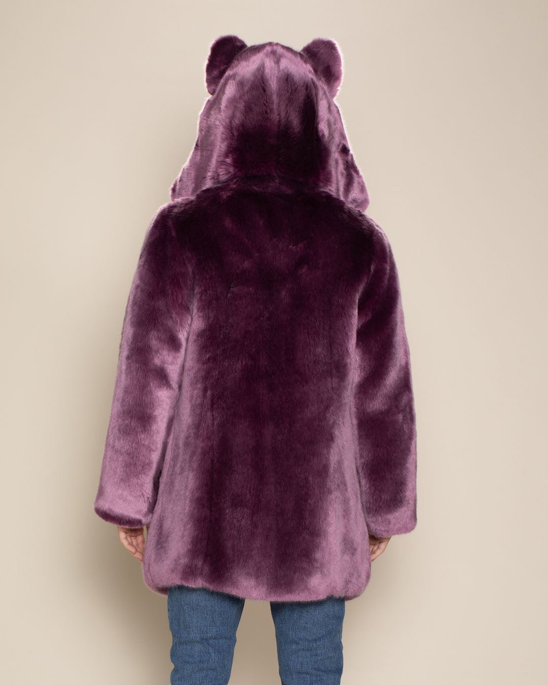 Classic Men's Faux Fur Coat | Lavender Wolf