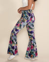 Women's Velvet Flare Pant | Safari Garden