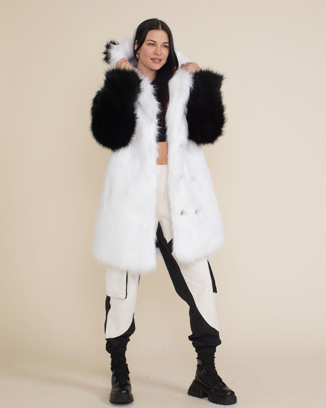 Panda Bear Classic Faux Fur Coat | Women's