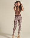 Zebra High-Waisted Velvet Leggings | Women's