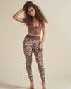 Zebra High-Waisted Velvet Leggings | Women's