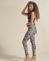 Giraffe High-Waisted Velvet Leggings | Women's