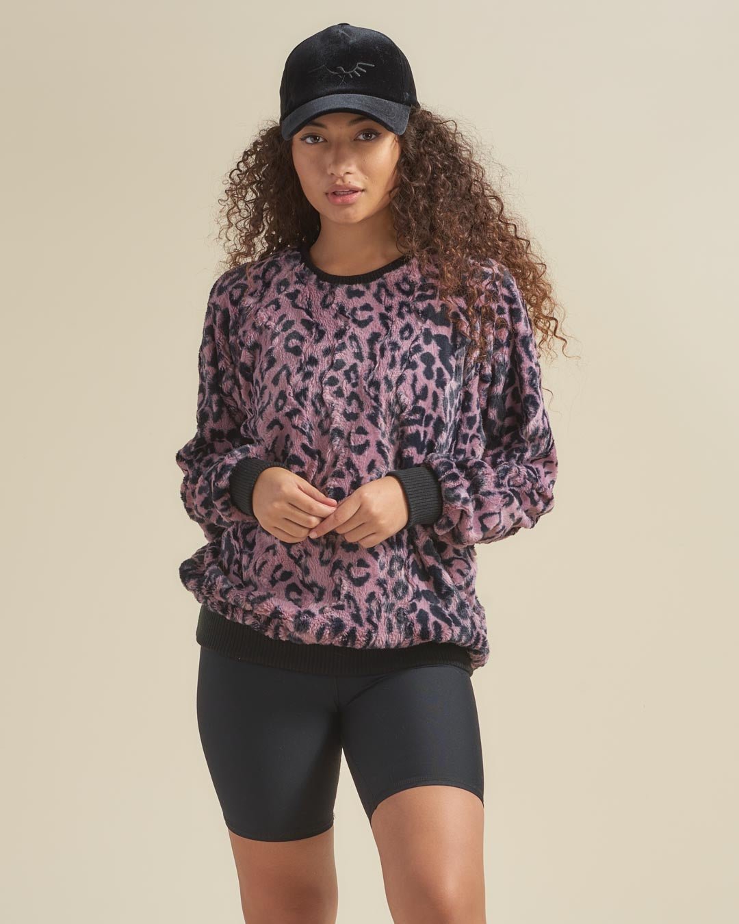 Lavender Leopard ULTRA SOFT Faux Fur Sweater | Women's