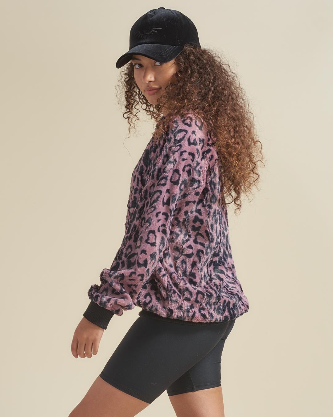 Lavender Leopard ULTRA SOFT Faux Fur Sweater | Women's