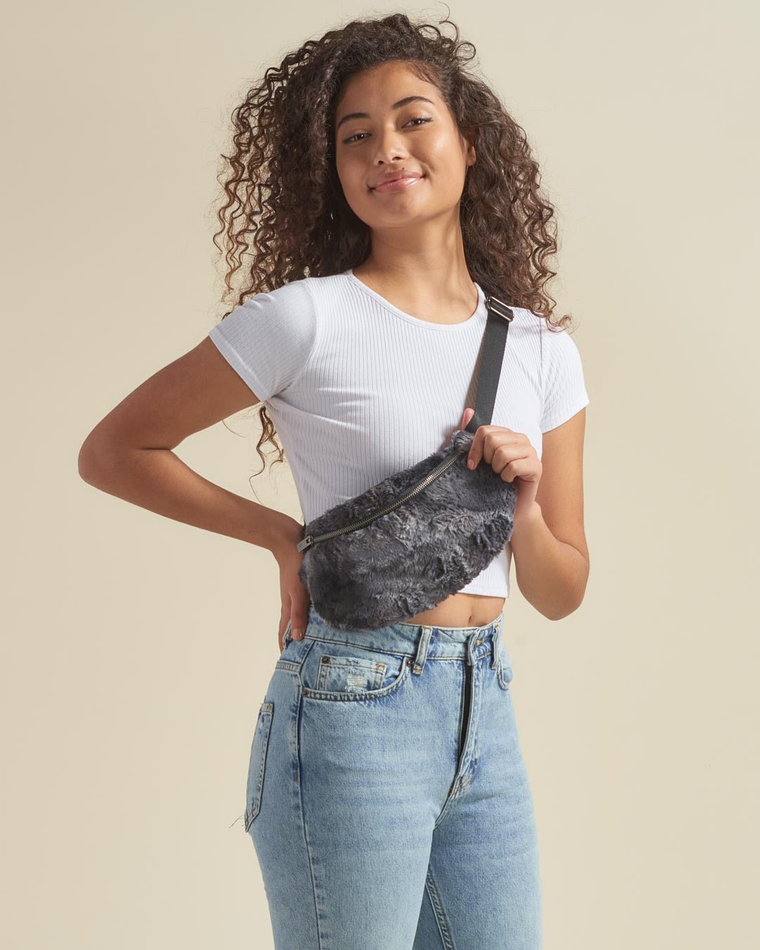 Shark ULTRA SOFT Faux Fur Fanny Pack