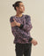 Lavender Leopard ULTRA SOFT Faux Fur Sweater | Men's