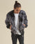 Men's Blue Faux Fur Jacket | Shark