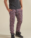 Lavender Leopard ULTRA SOFT Faux Fur Sweatpants | Men's