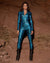 Women's Metallic Bodysuit | Blue Viper