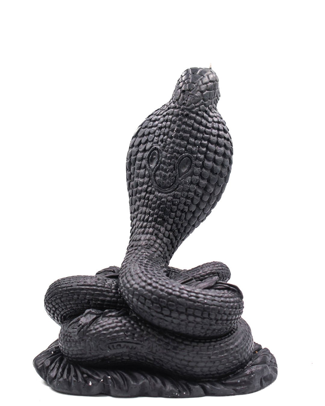 Black Pillar Candle | Cobra Snake