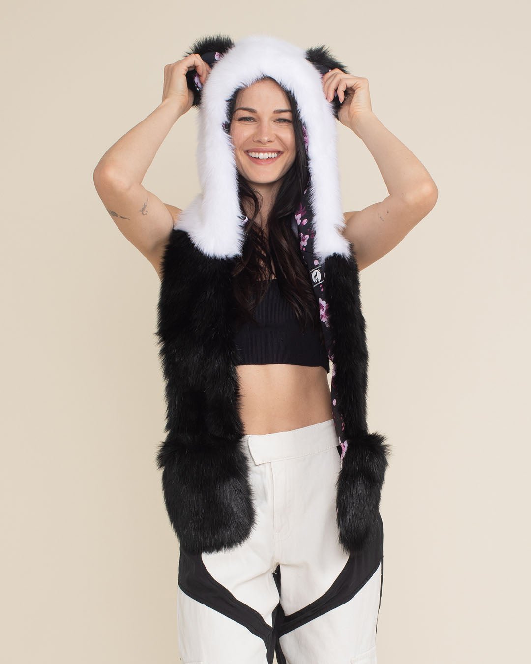 Panda Collector Edition Faux Fur Hood | Women's