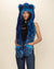 Electric Blue Lynx Collector Edition Faux Fur Hood | Women's