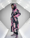 Ink Spotted Leopard Classic Collector Edition Faux Fur Style Robe | Men's