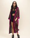 Women's Festival Kimono | Metallic Rhodolite Python