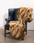 Signature Collection Ruched Faux Fur Throw | Jack Rabbit