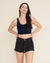 Indigo Leopard Burnout Velvet Crop Tank Top | Women's