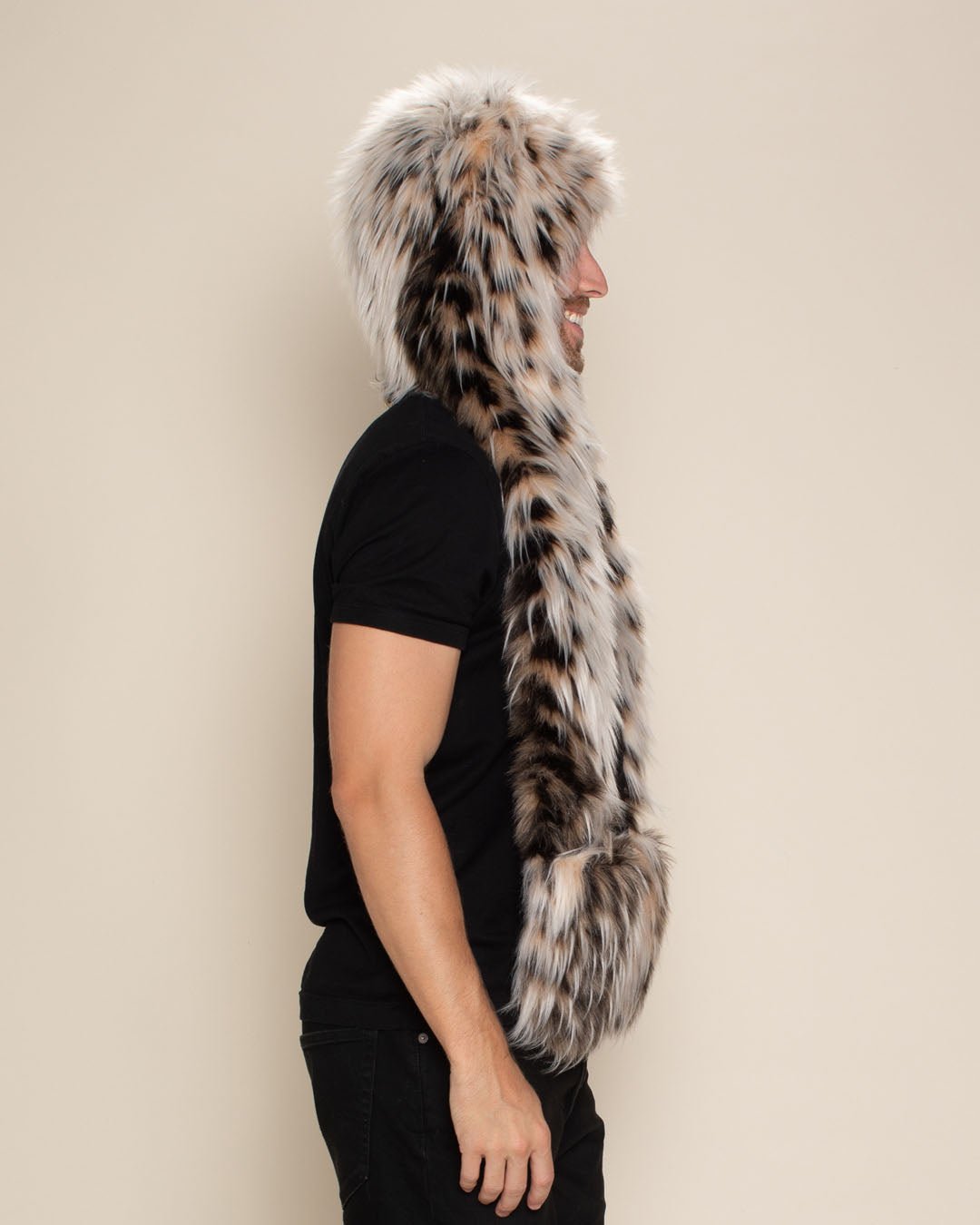 Lil' Cheetah Faux Fur Hood | Men's