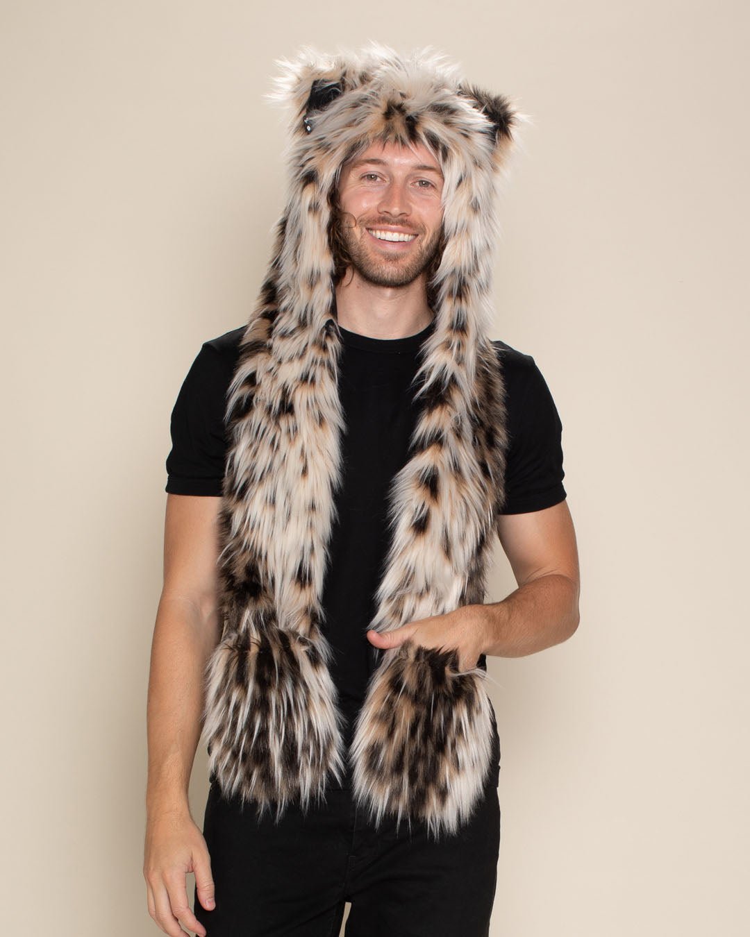 Lil' Cheetah Faux Fur Hood | Men's