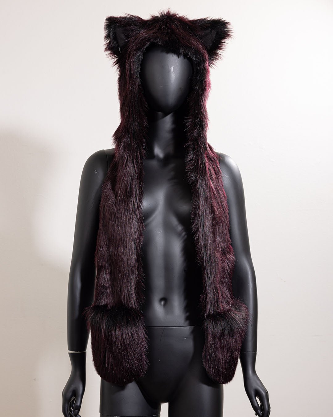 Limited Edition Purple Faux Fur Hood | Sangria Wolf