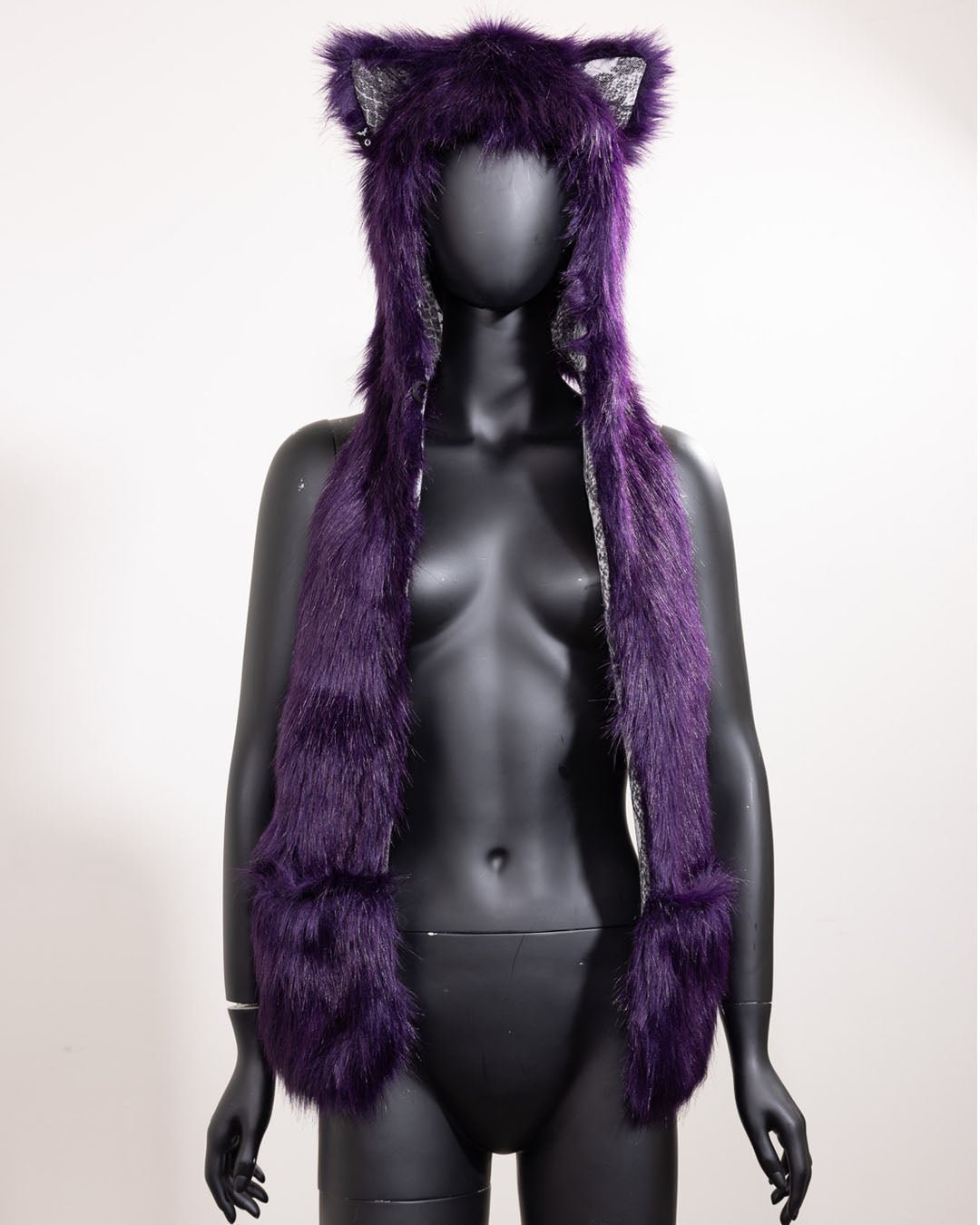 Limited Edition Purple Faux Fur Hood | Violet Wolf