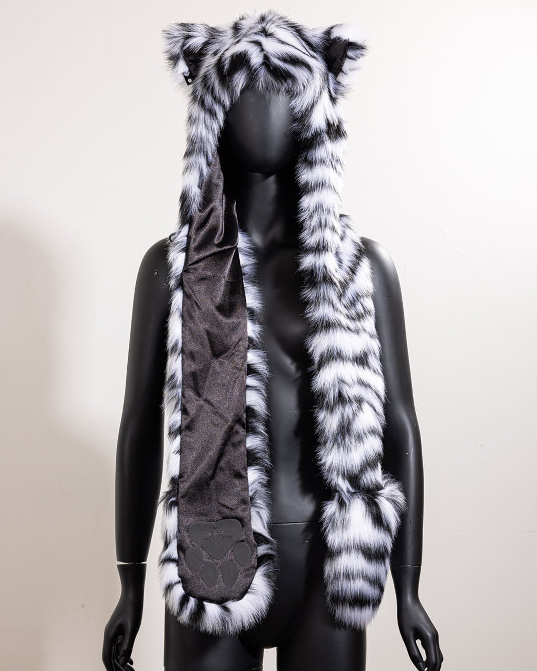 Limited Edition White Faux Fur Hood | White Tiger