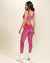 Women's Pink Full Bodysuit Sleeveless Open Back | Pink Zebra