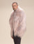 Men's Pink Faux Fur Jacket | Shaggy Mongolian Llama