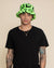 Men's Fur Bucket Hat | Neon Green Leopard