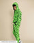 Men's Fur Hoodie | Neon Green Leopard