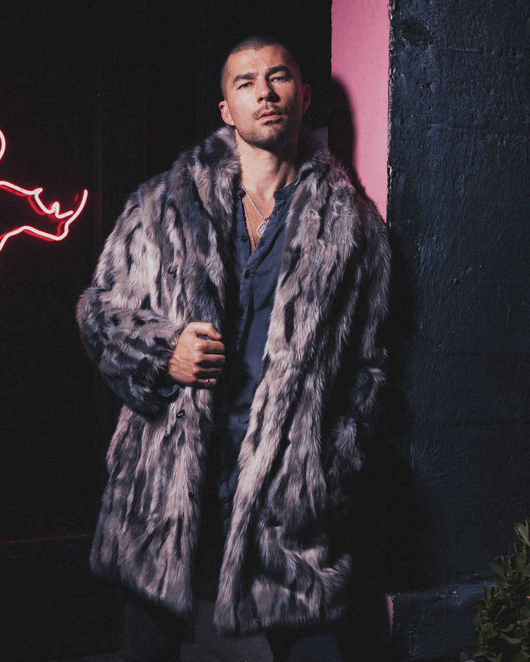 Men&#39;s Faux Fur Coat | Wild Rabbit