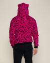 Classic Men's Fur Hoodie | Pink Cheetah