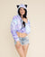 Mer-Kitty Classic Ultra Soft Faux Fur Crop Hoodie | Women's