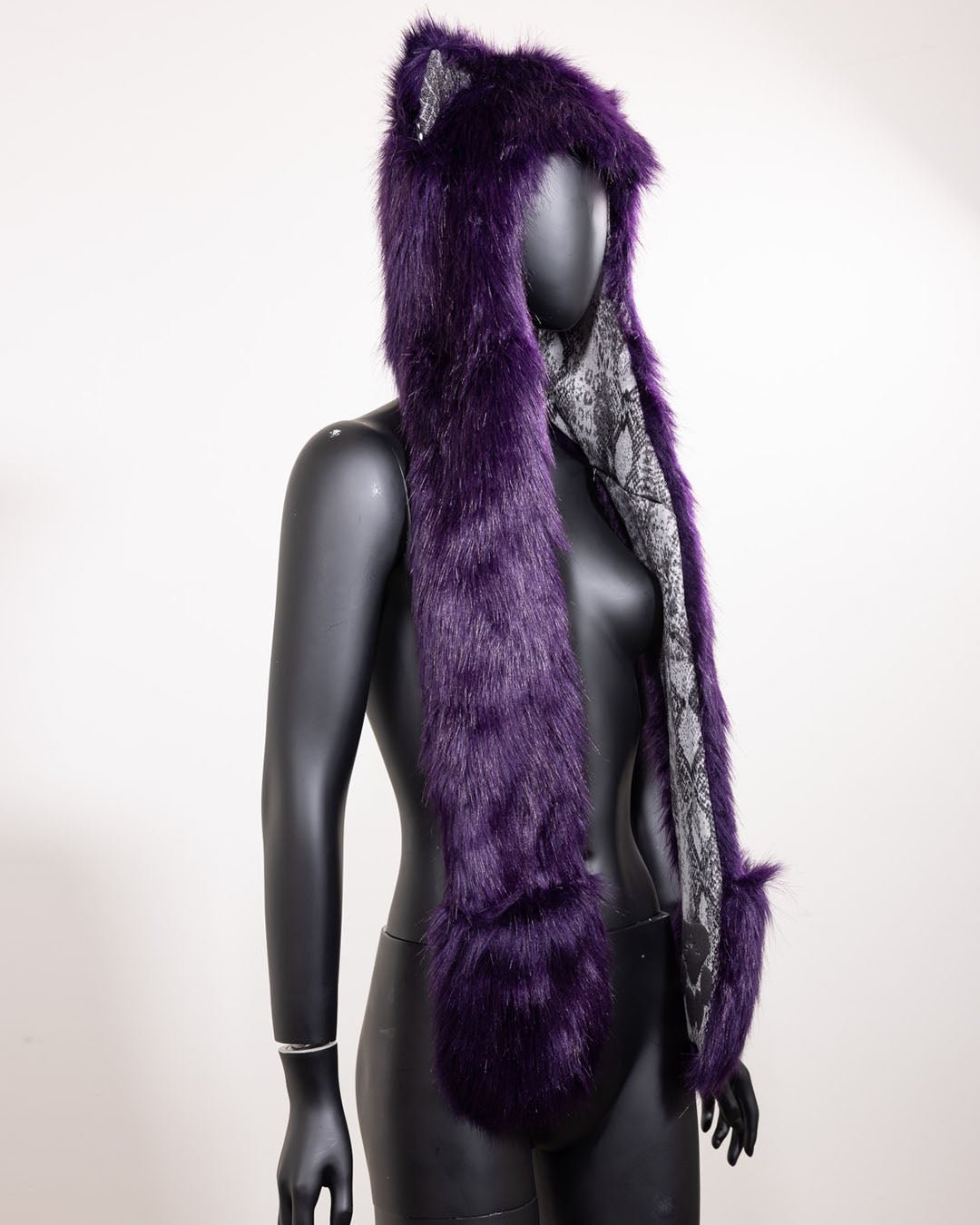 Limited Edition Purple Faux Fur Hood | Violet Wolf