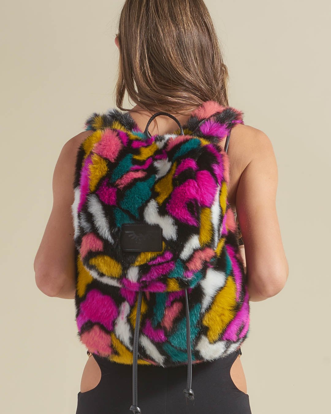 Butterfly Faux Fur Backpack