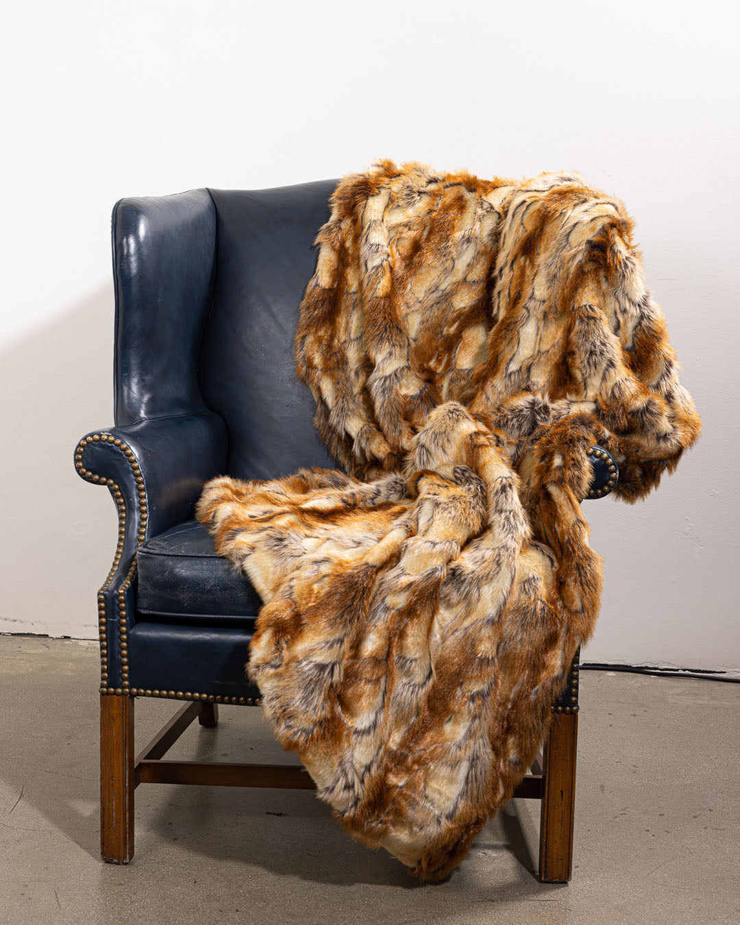 Signature Collection Ruched Faux Fur Throw | Jack Rabbit