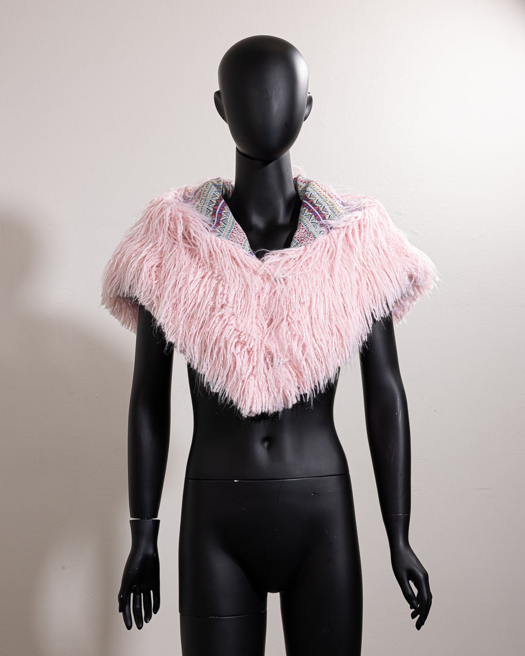 Limited Edition Pink Faux Fur Shawl | Flamingo