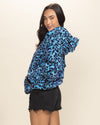 Classic Women's Fur Hoodie | Blue Lynx