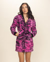 Raspberry Tiger Classic Collector Edition Ultra Soft Faux Fur Romper | Women's