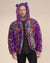 Classic Men's Puffer Jacket With Hood | Neon Disco Cat