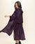 Violet Leopard Hooded Collector Edition Burnout Velvet Kimono | Women's