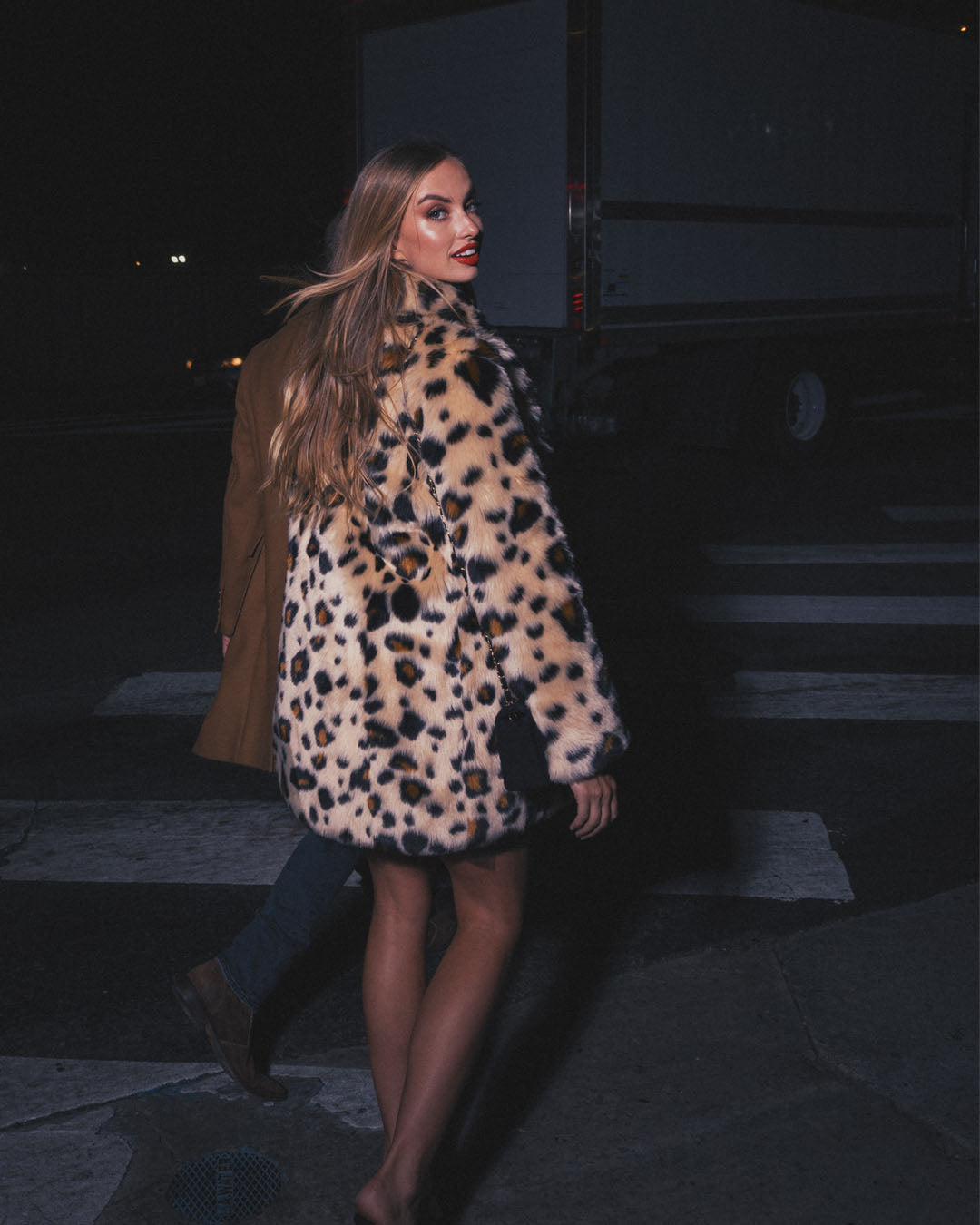 Women's Faux Fur Coat | Sinai Leopard