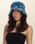 Women's Fur Bucket Hat | Blue Lynx