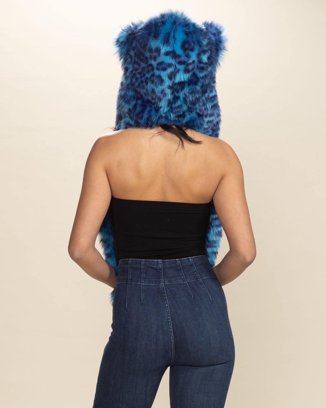 Electric Blue Lynx Collector Edition Faux Fur Hood | Women's