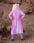 Classic Women's Long Sequin Coat | Pink Disco Cat