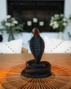 Black Pillar Candle | Cobra Snake