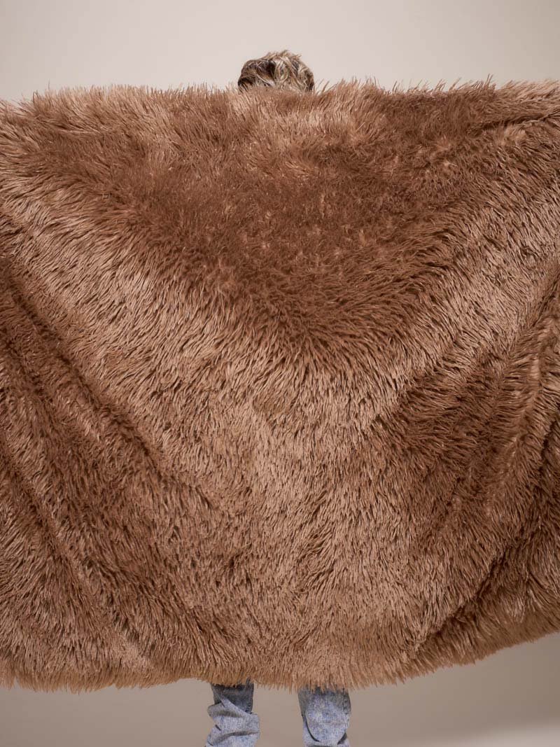 Luxurious Alpaca Faux Fur Throw Cozy Elegance SpiritHoods