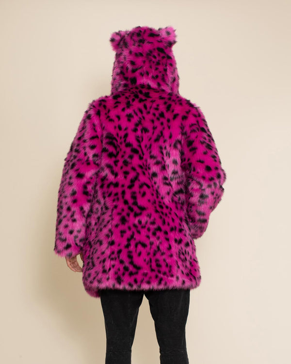 Pink Cheetah Classic Collector Edition Faux Fur Coat Men s SpiritHoods