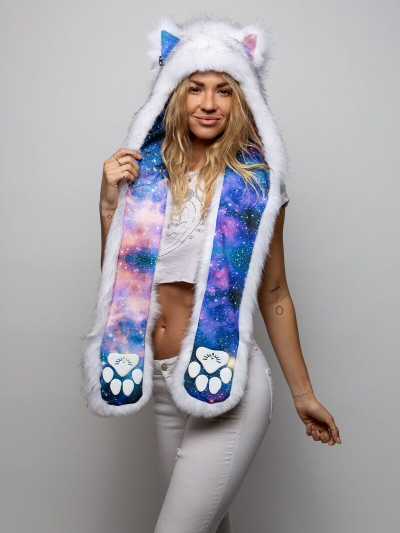 White Collector Edition Husky Galaxy SpiritHood on Female