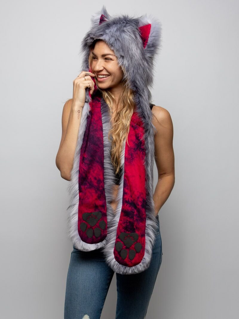 CE Grey Fox Hooded Faux Fur