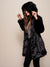 Black Panther Hooded Faux Fur Coat